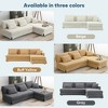 YOOCOZZ L-Shaped Corduroy Sectional Sofa with Chaise Lounge and Skirted Design - 3 of 4