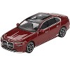 BMW i7 xDrive60 Aventurin Red Metallic Limited Edition 1/64 Diecast Model Car by Mini GT - 2 of 4