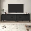 Rustic Farmhouse TV Stand, Sideboard Buffet Cabinet, Natural Storage Credenza with Adjustable Shelves, 60 Inch Console-Maison Boucle - 3 of 4