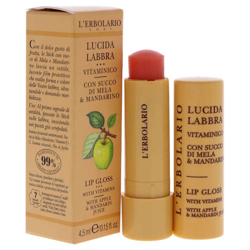 L'Erbolario Lip Gloss - Girls Lip Balm - Apple & Mandarin Juice - 0.15 oz, 6 of 10