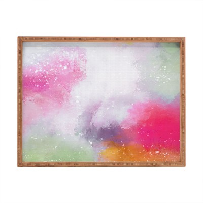 Emanuela Carratoni Abstract Colors 2 Rectangular Tray - Deny Designs
