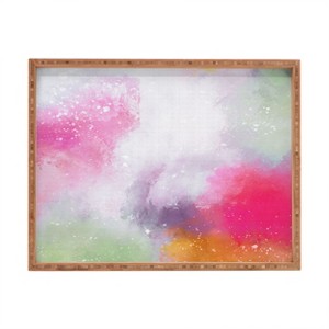 Emanuela Carratoni Abstract Colors 2 Rectangular Tray - Deny Designs - 1 of 2