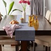 Design Imports  French Blue Eco-Friendly Chambray Fine Ribbed Table Runner 13X72 - 2 of 4