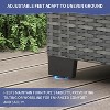 GustoWave 7-Piece All-Weather Outdoor Wicker Living Room Set, Including A Glass-Top Coffee Table, A Pe Rattan And Wicker Sofa With Cushions - 4 of 4