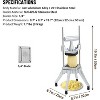 Commercial Vegetable Chopper Stainless Steel French Fry Cutter With 1/4" Blade - 2 of 4