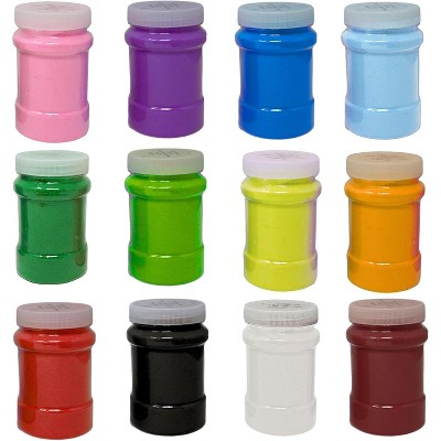 4E's Novelty 16.5 Pound Colored Sand for Crafts, 12 Sand Art Colors 22 oz Each, Non-Toxic Craft Sand Colored