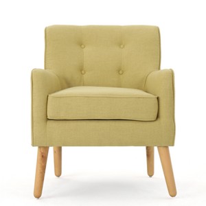 Felicity Mid Century Arm Chair Wasabi Green - Christopher Knight Home