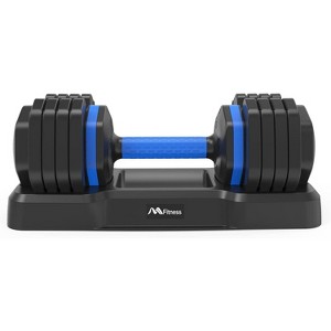 Acekool 55lb Adjustable Dumbbell, Fast Dial, Anti-Slip Handle, Converts to Barbell, Compact Home Gym Weights for Men & Women, Black - 1 of 4