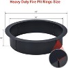 GOCAPTAIN Inner Fire Pit Ring with Outdoor Steel Firepit Ring Large Bonfire Fire Pit Insert Round - Steel for High Temp, DIY Fire Ring Cooking Kit - 3 of 4