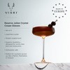 Viski Reserve Julien Coupe Martini Glasses, Unique Cocktail Glasses Crystal Drinkware, 10oz. Stemmed Cocktail Glasses Set of 4 - 2 of 4