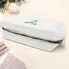 Unique Bargains Portable Corduroy Rectangular Letter Makeup Bag White 1 Pc - 3 of 4