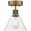 Access Lighting Port Nine 1 - Light Flush Mount in  Antique Brushed Brass - 2 of 4