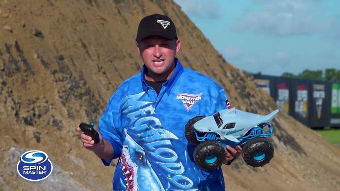 Monster Jam Official Megalodon Storm All-Terrain Remote Control Monster Truck - 1:15 Scale, 2 of 16, play video