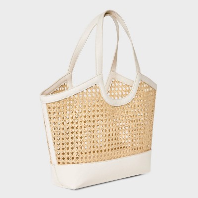 Сумки A New Day Straw Caning Tote Bag - A New Day™ Natural — фото 3