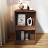 Modern Computer Desk with Drawers and Storage Shelves, Foldable L-Shaped Home Office Desk for Bedroom, Living Room or Apartment-Tanpinhause - 3 of 4