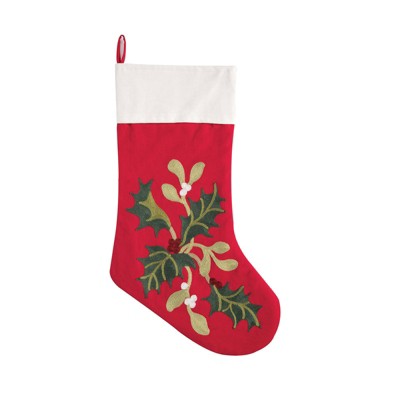 FIONECA Holly Branch Stocking