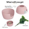 Hidden Litter Box with Faux Plant, Large Cat Litter Box with Rattan Pattern, Heavy Duty PP Material Litter Box - 3 of 4