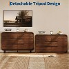 Nasitip 6-Drawer Dresser, Wooden Chest of Drawers with Anti-Tip Kit, Rounded Corners & Metal Legs for Home,Office - 4 of 4