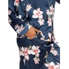 cheibear Women's Satin Silky Button Down Long Sleeve Sleepshirt with Pants 2 Pcs Pajama Set - 4 of 4