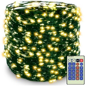 500 LED 164 FT Christmas Tree Decorative String Lights, UL Listed Plug in Dimmable with Remote Control - 1 of 4