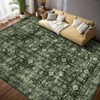 Machine Washable Soft Indoor Area Rugs Vintage Low Pile Non Slip Carpet for Bedroom Living Room Decor Bedside Bathroom Floor Mat - 2 of 4