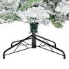 Syemin Artificial Plants Flocked 7FT PE PVC Mixed Christmas Tree Gentle Flocked Snow fits Family Rooms Has Lifelike Branches, White, 47.2"*14.1"*15.7" - 4 of 4