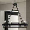Toltec Lighting Belmont 8 - Light Chandelier in  Matte Black - 3 of 4