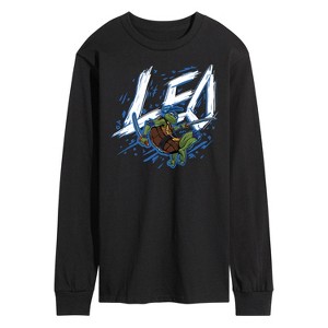 Men's - Teenage Mutant Ninja Turtles Mutant Mayhem - Sketch Leo Long Sleeve Graphic T-Shirt - 1 of 3