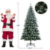Jojoka Pre-Lit Artificial Christmas Tree with White Lights, Green PE & PVC Artificial Xmas Tree, Easy Assembly, Foldable Stand for Home,Office, Party - 2 of 4