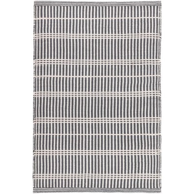 Shale Stripe Handwoven Indoor/Outdoor Rug, 2' x 3'