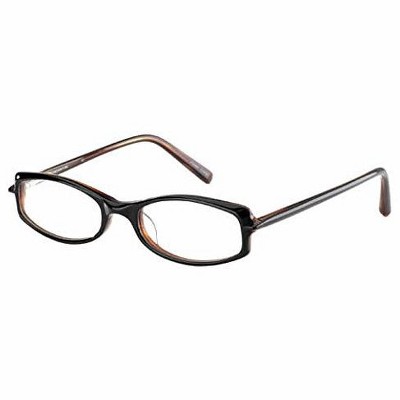 Vivid Designer Reading Blue Light Blocking Eyeglasses 891 in Glossy Black 55 mm
