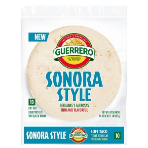 Guerrero Sonora Style Soft Taco Tortillas - 14.58oz/10ct - 1 of 4