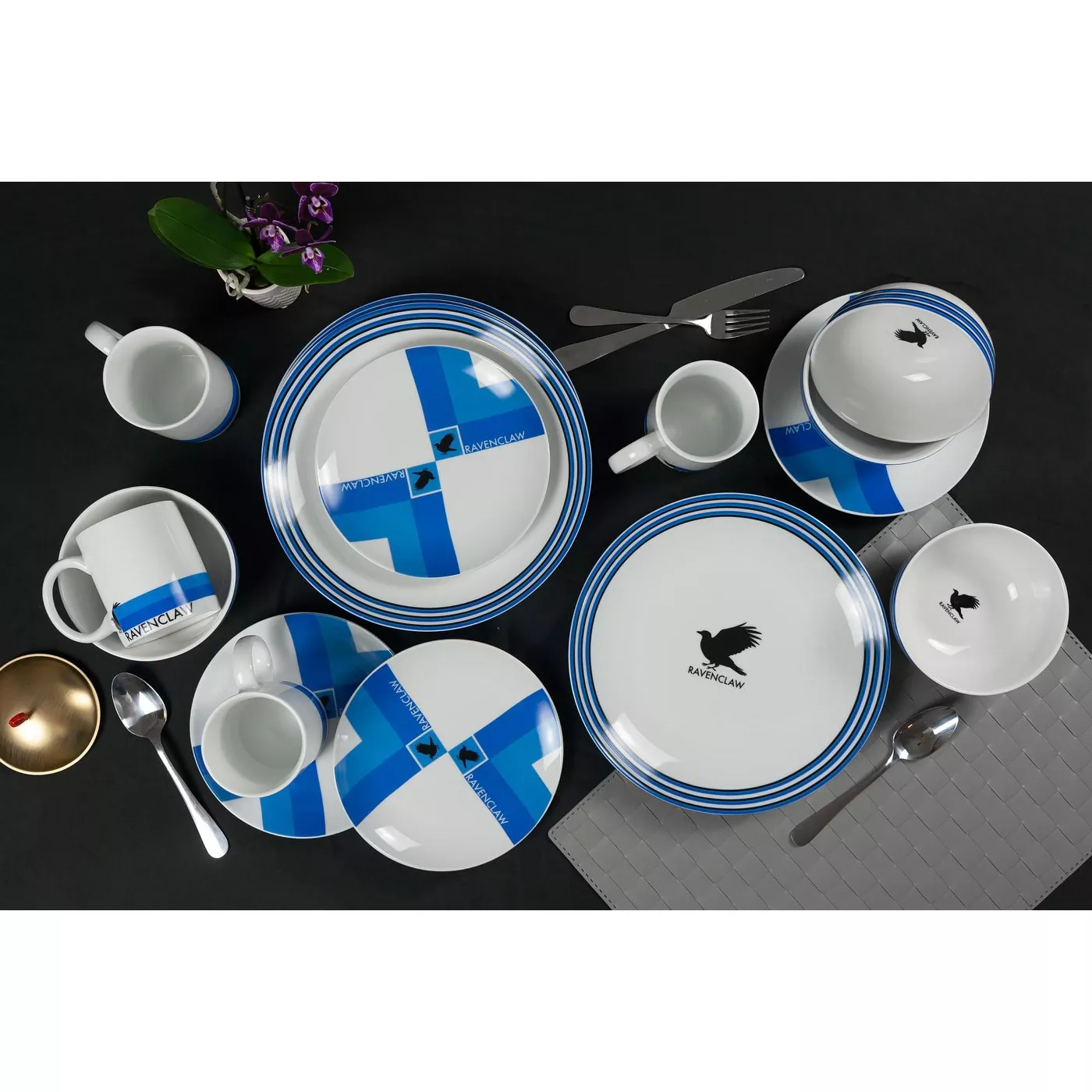 Seven20 Harry Potter Ravenclaw 16-Piece Porcelain Dinnerware Set | Plates, Bowls & Mugs - image 5 of 6