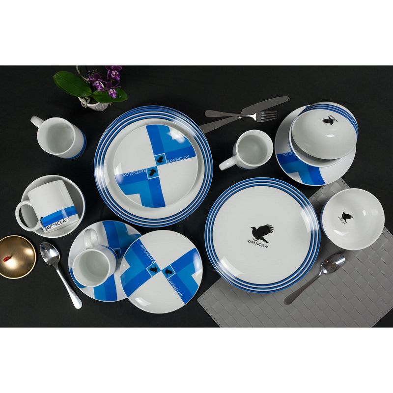 Seven20 Harry Potter Ravenclaw 16-Piece Porcelain Dinnerware Set | Plates, Bowls & Mugs, 5 of 7