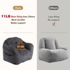 Whizmax Bean Bag Chair with Ottoman, 37.5 Lbs High-Density Foam Filling Beanbag Sofa with Armrests,Corduroy Floor Sofa,Giant Lazy Sofa with Foot Rest - 4 of 4