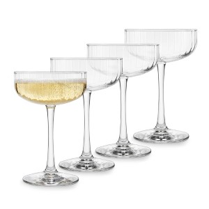 Libbey Paneled Coupe Cocktail Glasses, 8.5 ounce, Set of 4 - 1 of 4