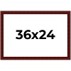 PosterPalooza | Weathered Red Picture Frame - UV Acrylic, Backing Board, Hanging Hardware Included - 2 of 4