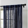HLC.ME Linda Faux Linen Textured Semi Sheer Privacy Sun Light Filtering Window Rod Pocket Thick Curtains Panels, Set of 2 - 2 of 4
