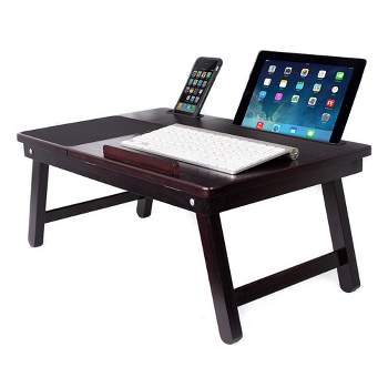  Tatuo 3 Pcs Acacia Bed Table Tray 11.5 Height Laptop