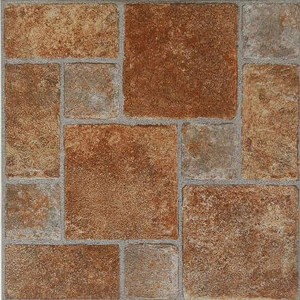 Self Adhesive 12-Inch Vinyl Floor Tiles, 20 Tiles - 12" x 12", Peel & Stick, DIY Flooring - 1 of 4