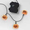 20ct LED Battery Operated Iridescent Pumpkin Halloween Indoor Outdoor Novelty String Lights Black/White - Hyde and EEK! Boutique™ - 4 of 4