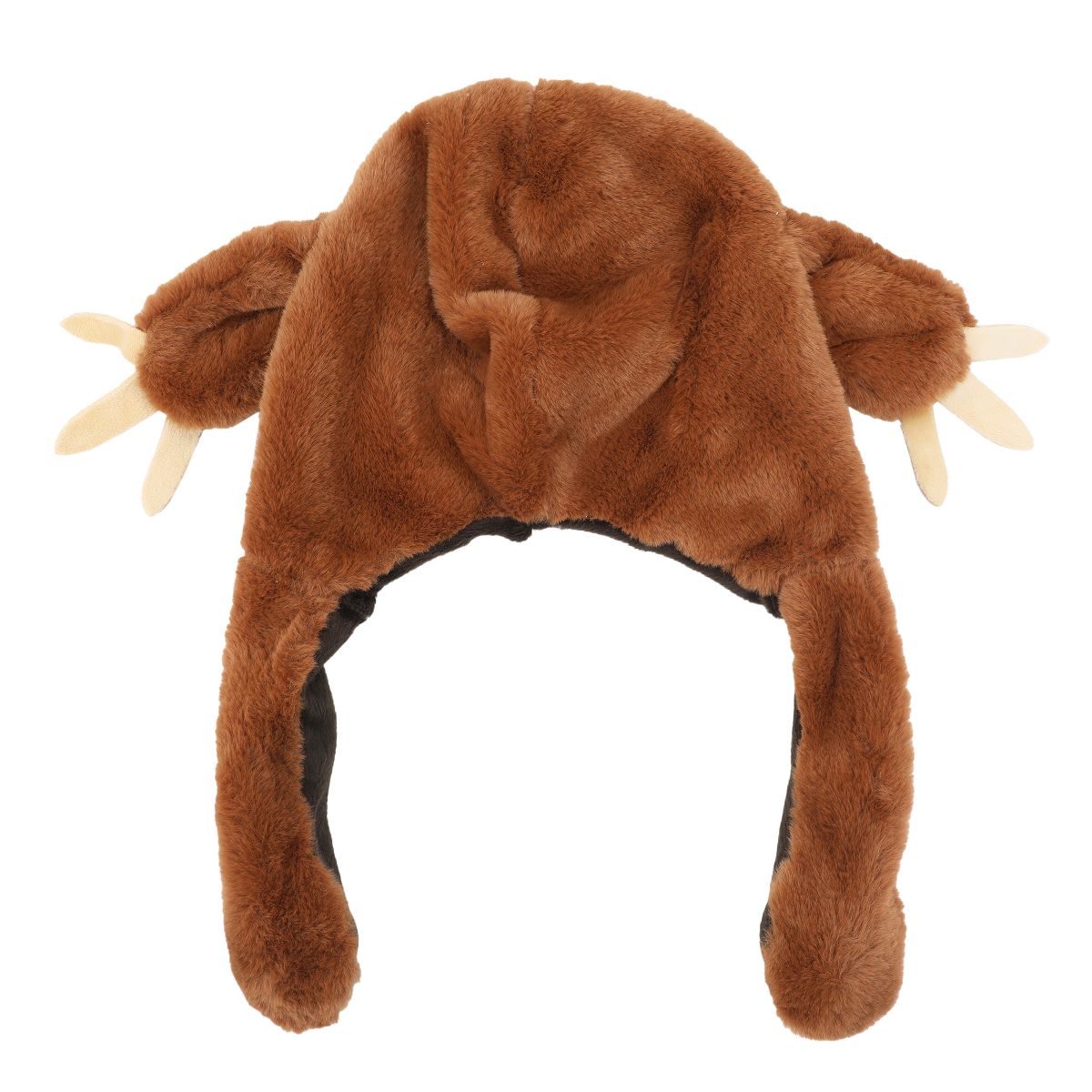 Sloth Face Youth Brown Hat With 3D Moveable Arms - thumbnail 4
