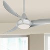 44" Minka Aire Light Wave Silver LED Modern Ceiling Fan with Remote - 2 of 4