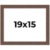 PosterPalooza | 19x15 Wide Barnwood Picture Frame, UV Acrylic, 6 Finishes - Grey, Brown, White, and Black - 2 of 4