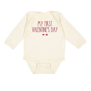 Girl Kids' My First Valentine's Day Long Sleeve Bodysuit - SWEET wink - 1 of 1