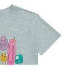 Adventure Time Women's Fashion Tee - Vibrant Cartoon Network Graphic T-Shirt with Finn, Jake, Marceline, Princess Bubblegum, and Ice King - 4 of 4