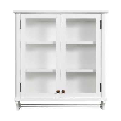 Dorset Bath 27""W x 29""H Wallounted Cabinet with Mirror and Towel Rod