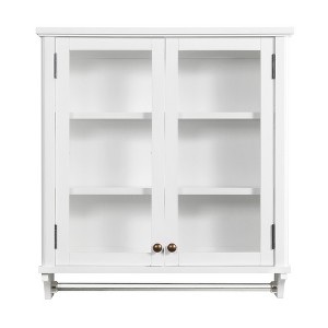 Dorset Bath 27""W x 29""H Wallounted Cabinet with Mirror and Towel Rod - 1 of 4