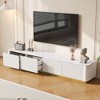 Bella Depot Luxury Fluted TV Stand for TVs Up to 85", Modern Entertainment Center with 4 Drawers - 2 of 4