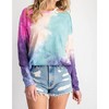 Women's Shoulder Cut Out Tie Dye Top - 143 STORY - 2 of 4
